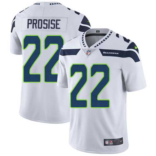 Youth Nike Seattle Seahawks #22 C. J. Prosise White Stitched NFL Vapor Untouchable Limited Jersey
