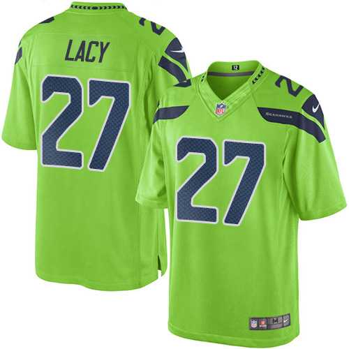 Youth Nike Seattle Seahawks #27 Eddie Lacy Green Stitched NFL Limited Rush Jersey