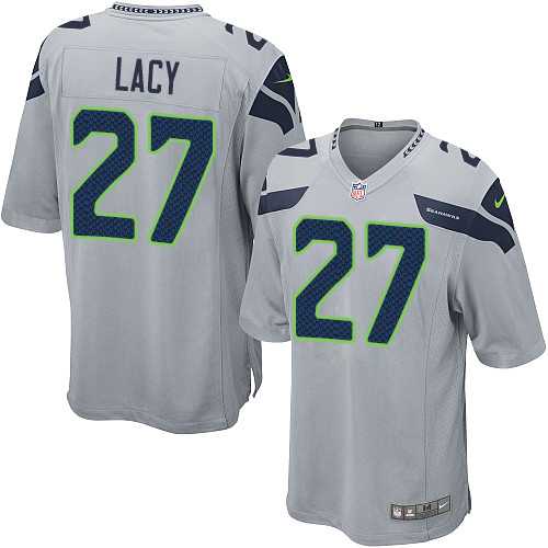Youth Nike Seattle Seahawks #27 Eddie Lacy Grey Alternate Stitched NFL Elite Jersey