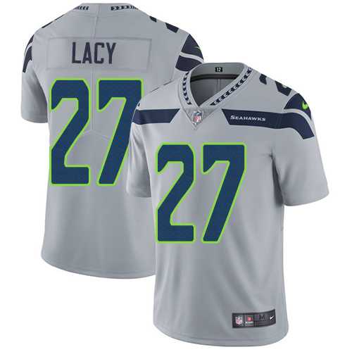 Youth Nike Seattle Seahawks #27 Eddie Lacy Grey Alternate Stitched NFL Vapor Untouchable Limited Jersey Youth Nike Seattle Seahawks #27 Eddie Lacy Grey Alternate Stitched NFL Vapor Untouchable Limited Jersey