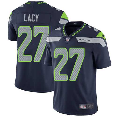 Youth Nike Seattle Seahawks #27 Eddie Lacy Steel Blue Team Color Stitched NFL Vapor Untouchable Limited Jersey