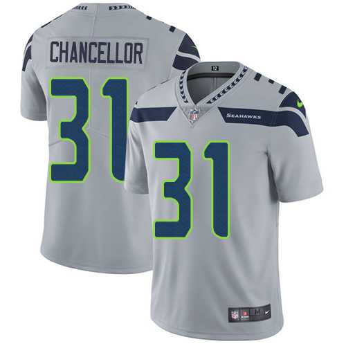 Youth Nike Seattle Seahawks #31 Kam Chancellor Grey Alternate Stitched NFL Vapor Untouchable Limited Jersey
