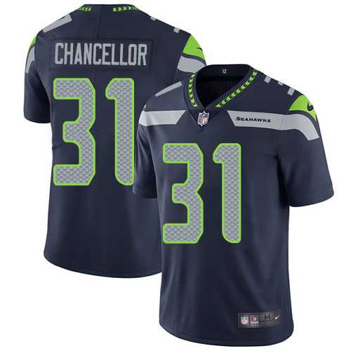 Youth Nike Seattle Seahawks #31 Kam Chancellor Steel Blue Team Color Stitched NFL Vapor Untouchable Limited Jersey