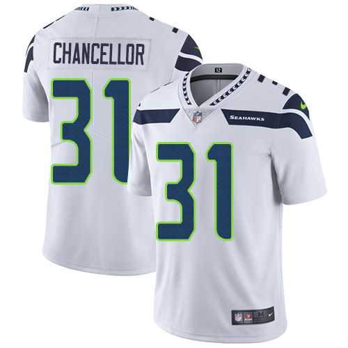 Youth Nike Seattle Seahawks #31 Kam Chancellor White Stitched NFL Vapor Untouchable Limited Jersey