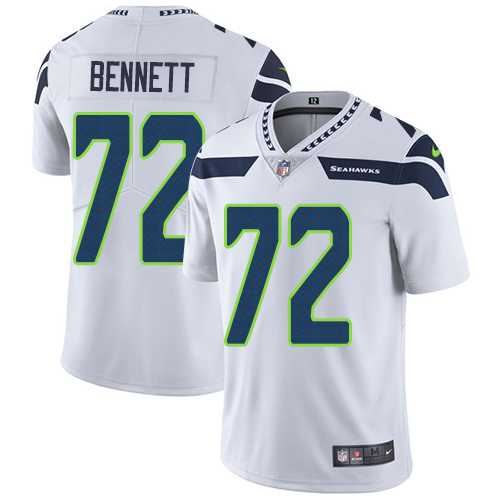 Youth Nike Seattle Seahawks #72 Michael Bennett White Stitched NFL Vapor Untouchable Limited Jersey