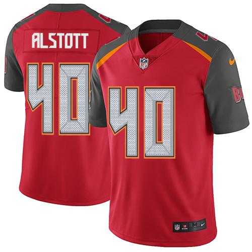 Youth Nike Tampa Bay Buccaneers #40 Mike Alstott Red Team Color Stitched NFL Vapor Untouchable Limited Jersey
