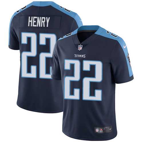 Youth Nike Tennessee Titans #22 Derrick Henry Navy Blue Alternate Stitched NFL Vapor Untouchable Limited Jersey