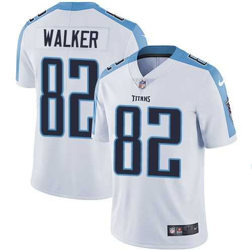 Youth Nike Tennessee Titans #82 Delanie Walker White Stitched NFL Vapor Untouchable Limited Jersey