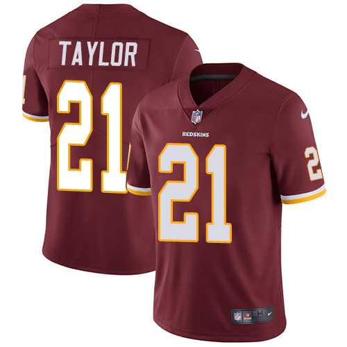 Youth Nike Washington Redskins #21 Sean Taylor Burgundy Red Team Color Stitched NFL Vapor Untouchable Limited Jersey
