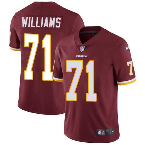 Youth Nike Washington Redskins #71 Trent Williams Burgundy Red Team Color Stitched NFL Vapor Untouchable Limited Jersey