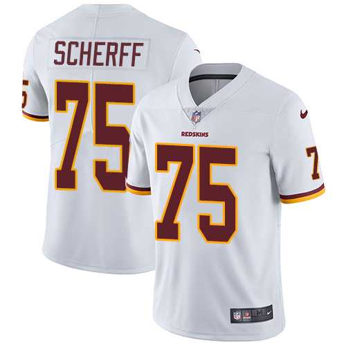Youth Nike Washington Redskins #75 Brandon Scherff White Stitched NFL Vapor Untouchable Limited Jersey