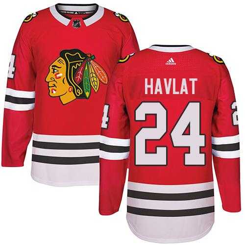 Adidas Men's Chicago Blackhawks #24 Martin Havlat Red Home Authentic Stitched NHL Jersey
