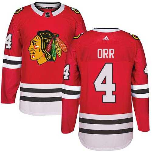 Adidas Men's Chicago Blackhawks #4 Bobby Orr Red Home Authentic Stitched NHL Jersey
