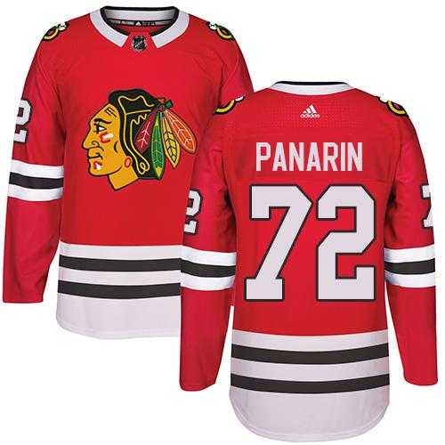 Adidas Men's Chicago Blackhawks #72 Artemi Panarin Red Home Authentic Stitched NHL Jersey