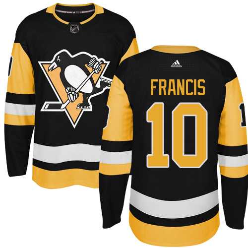 Adidas Men's Pittsburgh Penguins #10 Ron Francis Black Alternate Authentic Stitched NHL Jersey