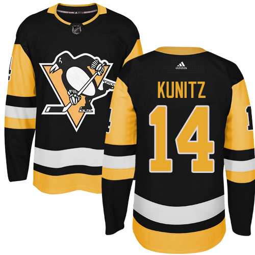 Adidas Men's Pittsburgh Penguins #14 Chris Kunitz Black Alternate Authentic Stitched NHL Jersey