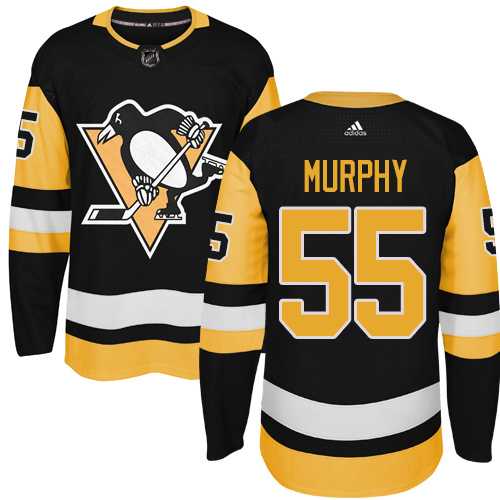 Adidas Men's Pittsburgh Penguins #55 Larry Murphy Black Alternate Authentic Stitched NHL Jersey