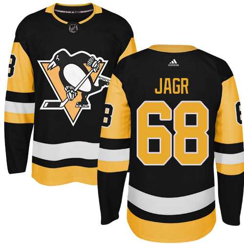 Adidas Men's Pittsburgh Penguins #68 Jaromir Jagr Black Alternate Authentic Stitched NHL Jersey