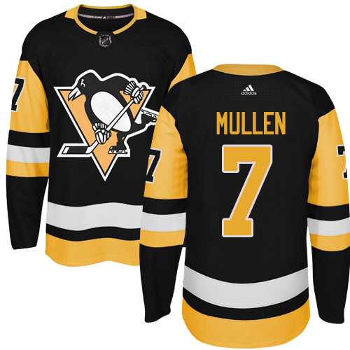 Adidas Men's Pittsburgh Penguins #7 Joe Mullen Black Alternate Authentic Stitched NHL Jersey