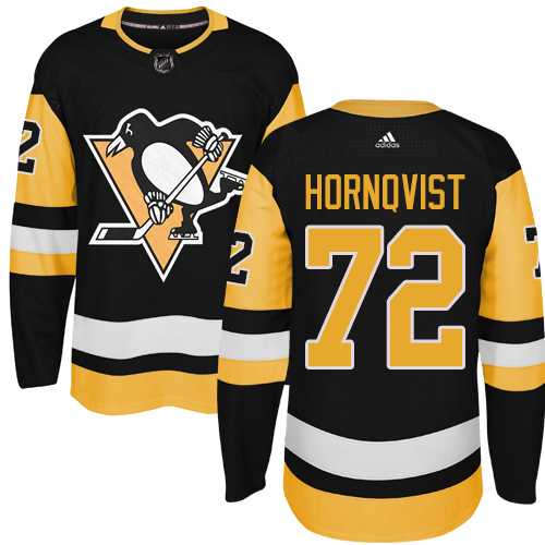 Adidas Men's Pittsburgh Penguins #72 Patric Hornqvist Black Alternate Authentic Stitched NHL Jersey