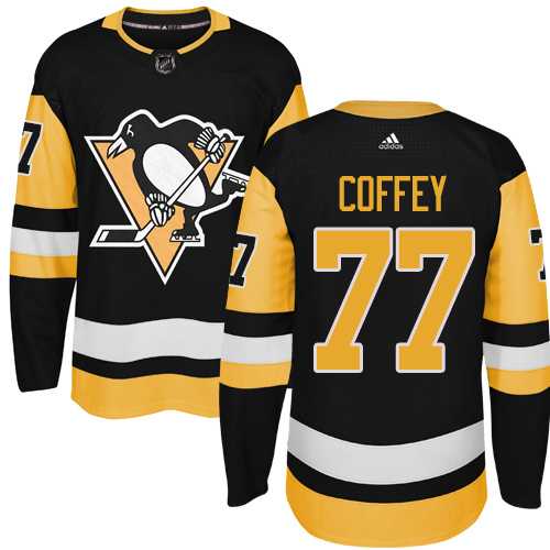 Adidas Men's Pittsburgh Penguins #77 Paul Coffey Black Alternate Authentic Stitched NHL Jersey