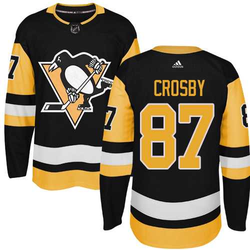 Adidas Men's Pittsburgh Penguins #87 Sidney Crosby Black Alternate Authentic Stitched NHL Jersey