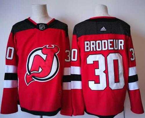 Adidas New Jersey Devils #30 Martin Brodeur Red Home Authentic Stitched NHL Jersey Adidas New Jersey Devils #30 Martin Brodeur Red Home Authentic Stitched NHL Jersey