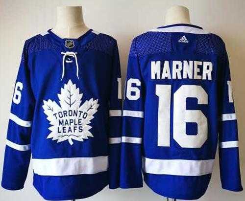 Adidas Toronto Maple Leafs #16 Mitchell Marner Blue Home Authentic Stitched NHL Jersey