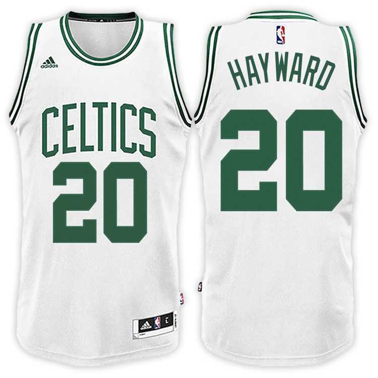Boston Celtics #20 Gordon Hayward Home White New Swingman Stitched NBA Jersey