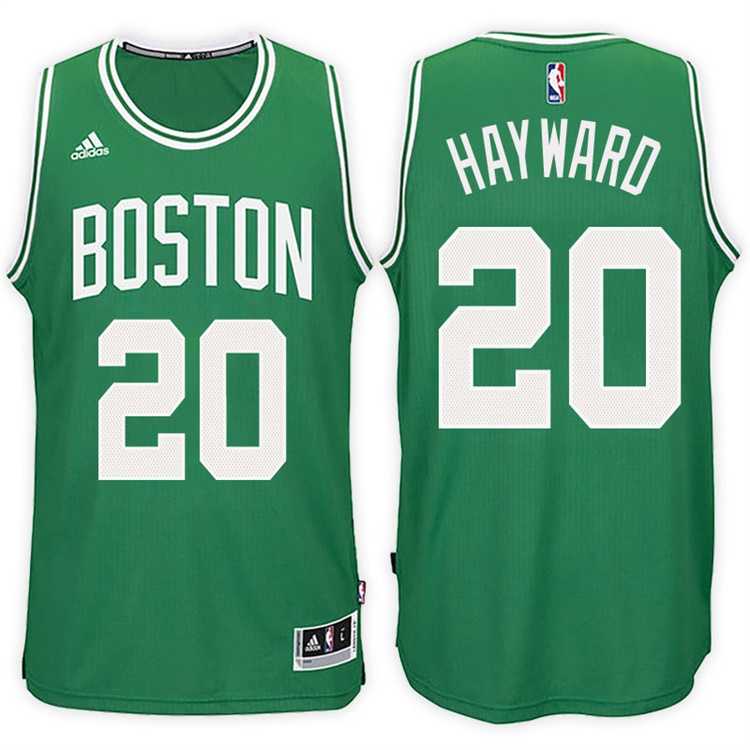Boston Celtics #20 Gordon Hayward Road Green New Swingman Stitched NBA Jersey
