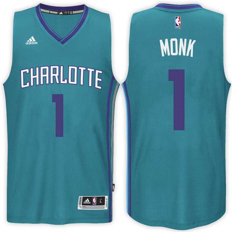 Charlotte Hornets #1 Malik Monk Alternate Teal New Swingman Stitched NBA Jersey