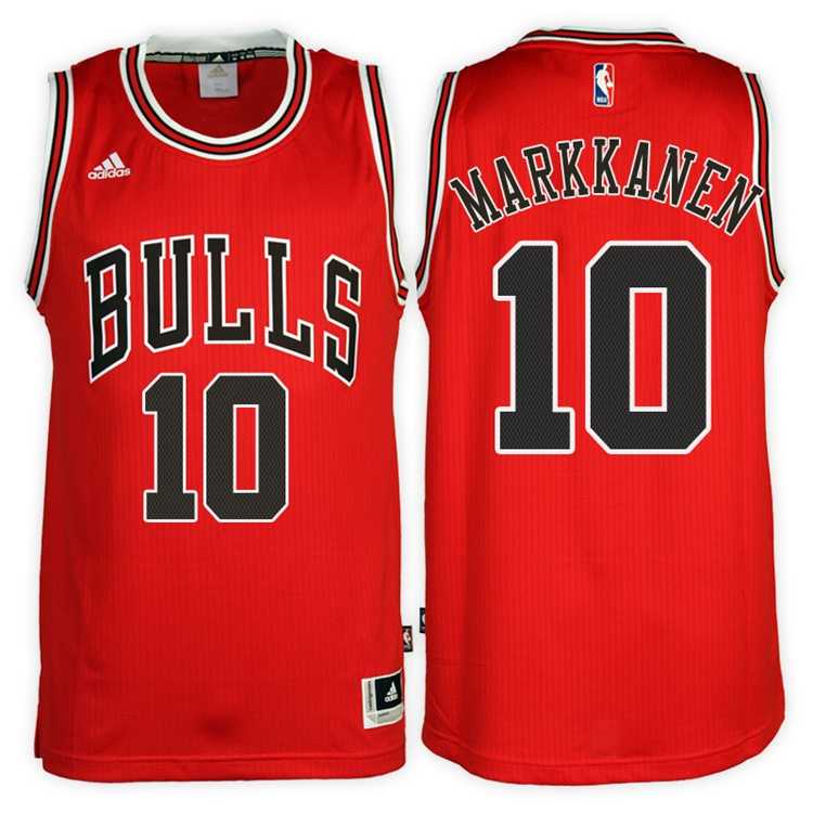 Chicago Bulls #10 Lauri Markkanen Road Red New Swingman Stitched NBA Jersey