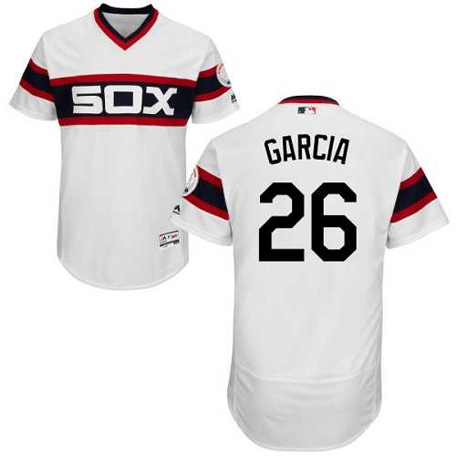 Chicago White Sox #26 Avisail Garcia White Flexbase Authentic Collection Alternate Home Stitched MLB Jersey