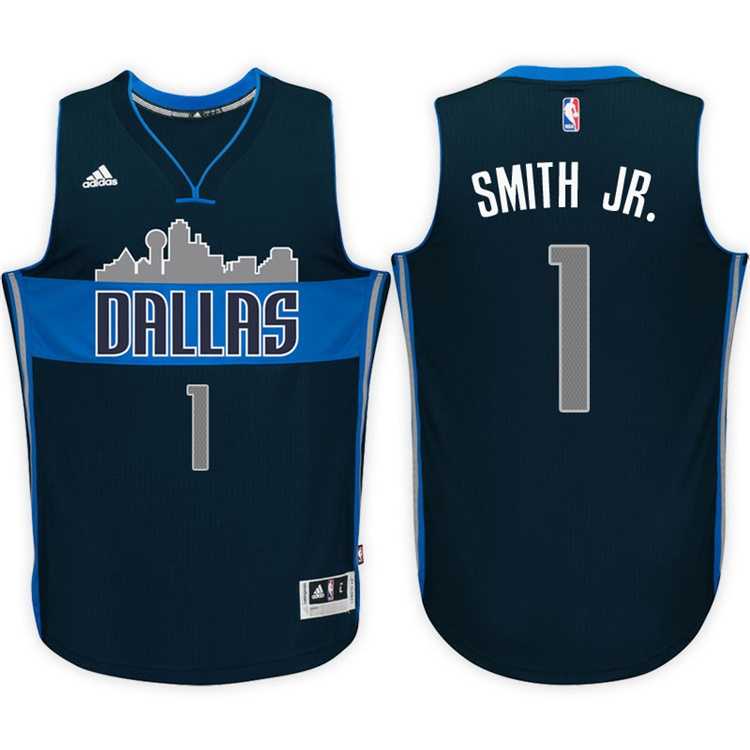 Dallas Mavericks #1 Dennis Smith Jr. Alternate Navy New Swingman Stitched NBA Jersey