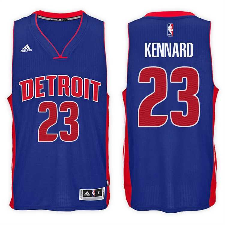 Detroit Pistons #23 Luke Kennard Road Blue New Swingman Stitched NBA Jersey