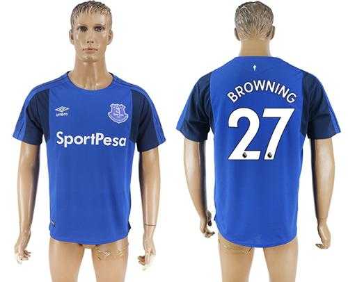 Everton #27 Browning Home Soccer Club Jersey