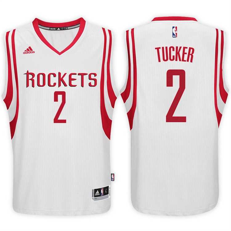 Houston Rockets #2 P.J. Tucker Home White New Swingman Stitched NBA Jersey