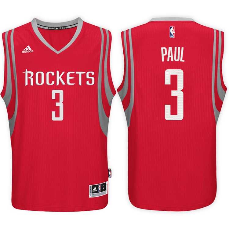 Houston Rockets #3 Chris Paul Road Red New Swingman Stitched NBA Jersey
