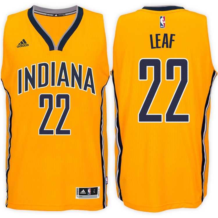 Indiana Pacers #22 T.J. Leaf Alternate Gold New Swingman Stitched NBA Jersey