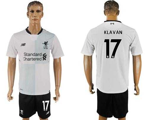 Liverpool #17 Klavan Away Soccer Club Jersey
