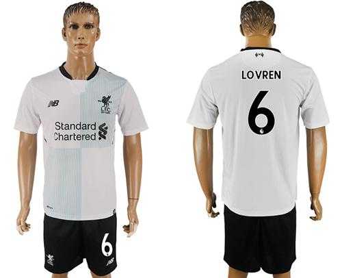 Liverpool #6 Lovren Away Soccer Club Jersey
