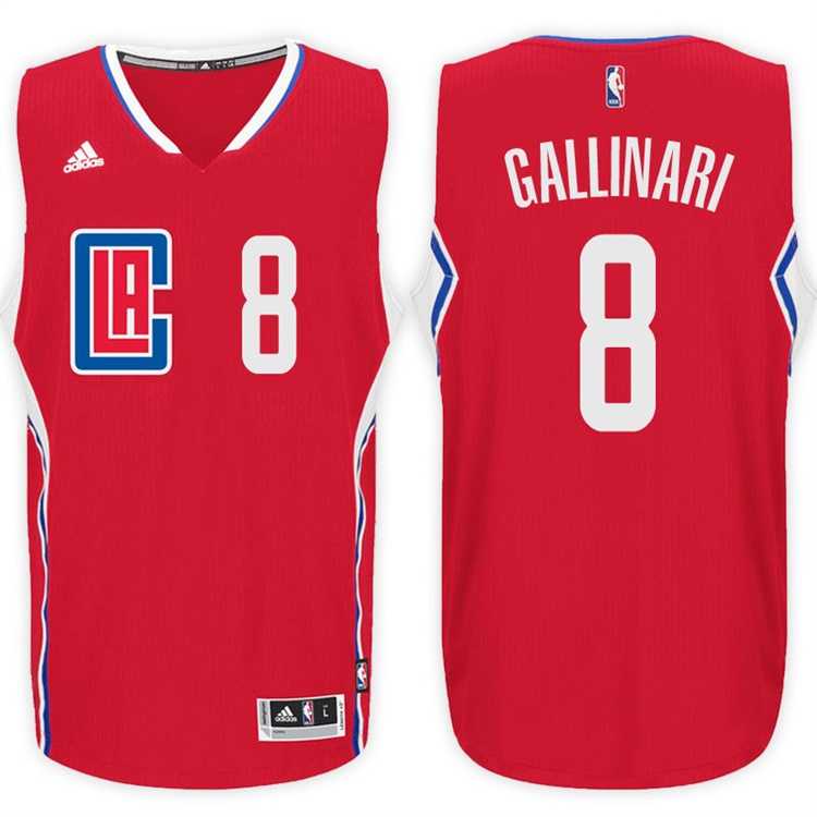 Los Angeles Clippers #8 Danilo Gallinari Road Red New Swingman Stitched NBA Jersey