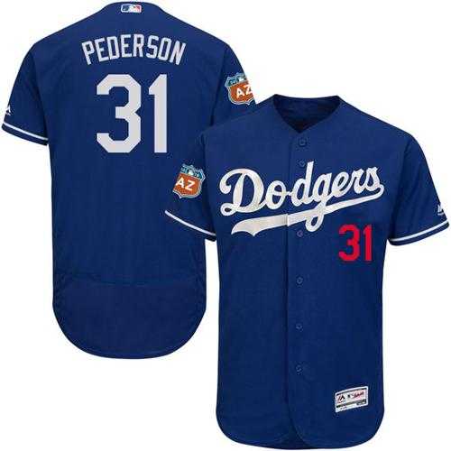 Los Angeles Dodgers #31 Joc Pederson Blue Flexbase Authentic Collection Stitched Baseball Jersey