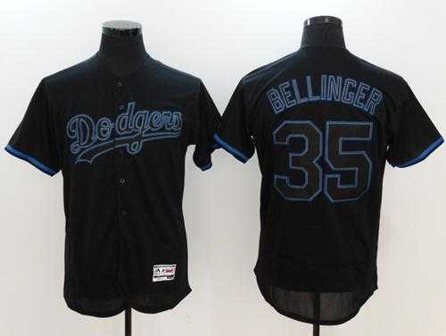 Los Angeles Dodgers #35 Cody Bellinger Black Fashion Stitched MLB Jersey