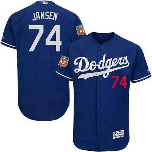 Los Angeles Dodgers #74 Kenley Jansen Blue Flexbase Authentic Collection Stitched Baseball Jersey