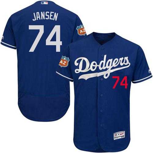 Los Angeles Dodgers #74 Kenley Jansen Blue Flexbase Authentic Collection Stitched Baseball Jersey