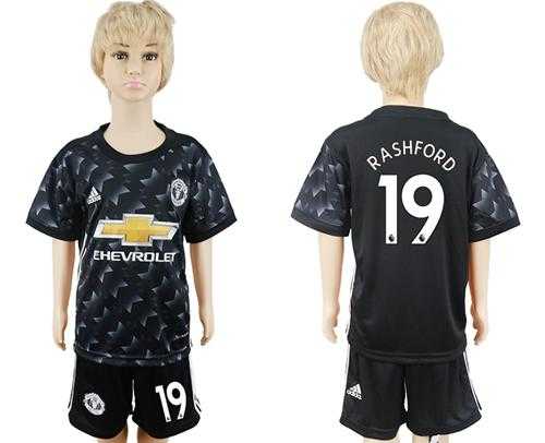 Manchester United #19 Rashford Away Kid Soccer Club Jersey