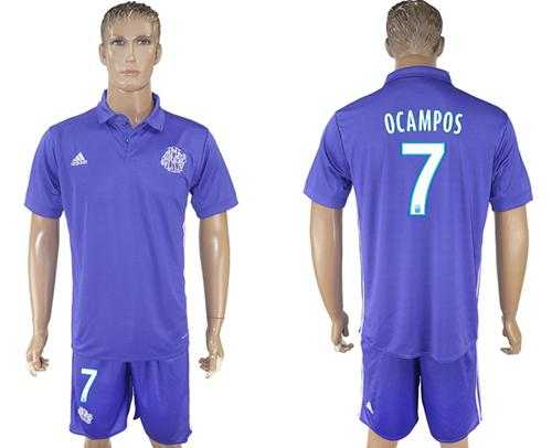 Marseille #7 Ocampos Sec Away Soccer Club Jersey