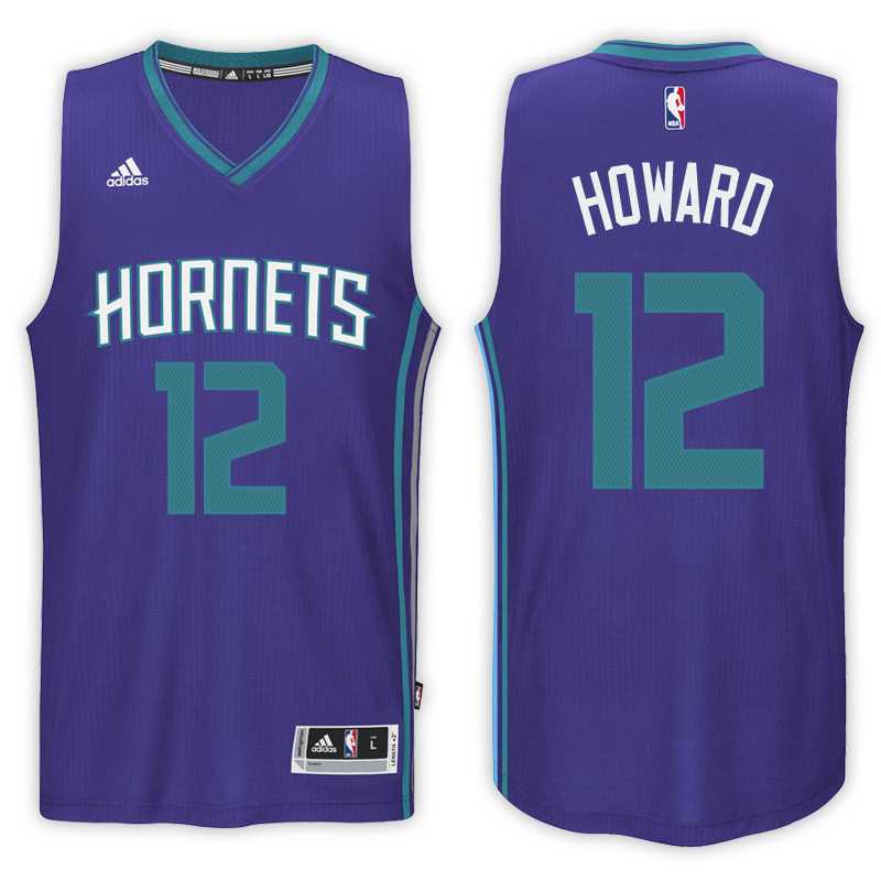 Men's Charlotte Hornets #12 Dwight Howard Swingman Road Purple Stitched NBA Jersey Men's Charlotte Hornets #12 Dwight Howard Swingman Road Purple Stitched NBA Jersey
