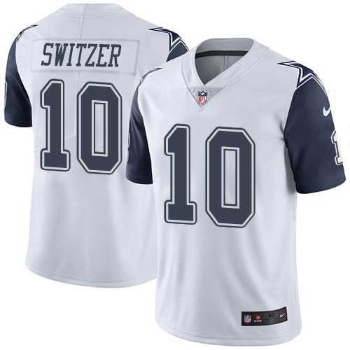 Men's Nike Dallas Cowboys #10 Ryan Switzer Elite White Rush NFL Jersey